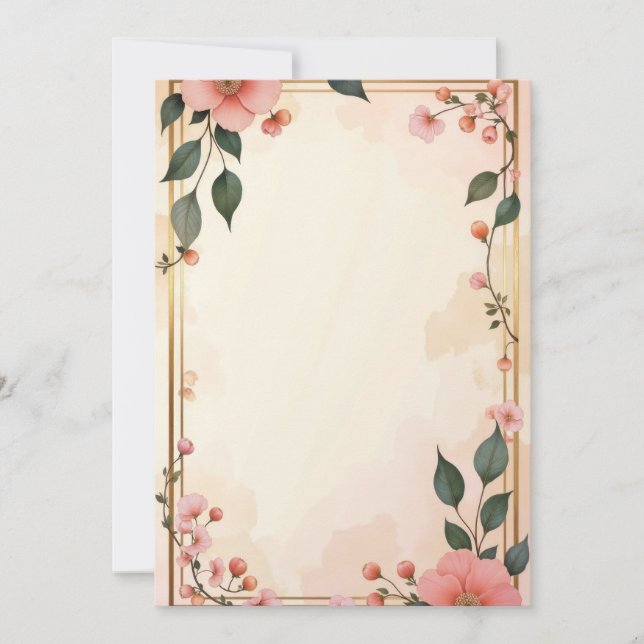 Diseño de Tarjeta de Invitación PREMIUM (Anverso)