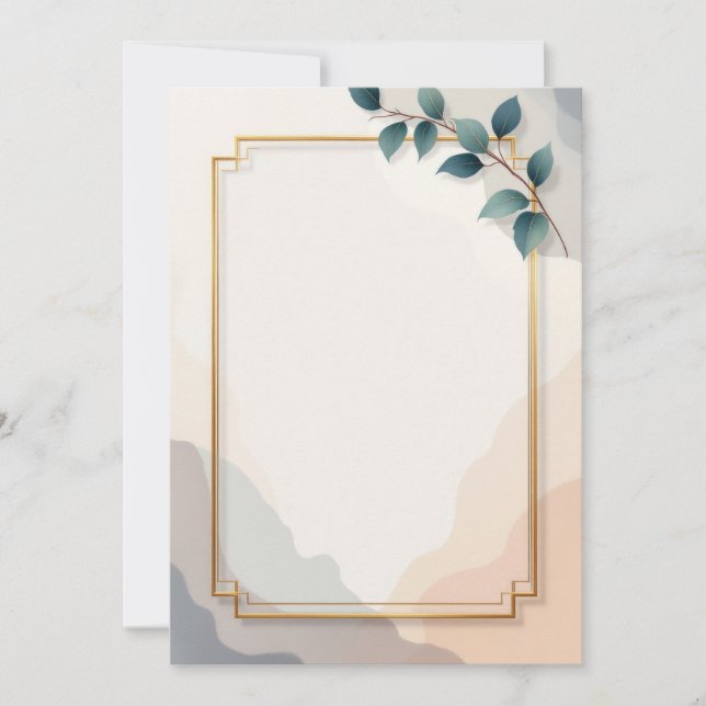 Diseño de Tarjeta de Invitación PREMIUM (Anverso)