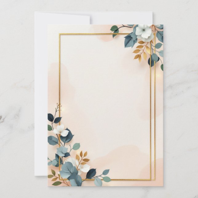 Diseño de Tarjeta de Invitación PREMIUM (Anverso)