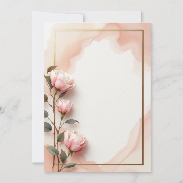 Diseño de Tarjeta de Invitación PREMIUM (Anverso)