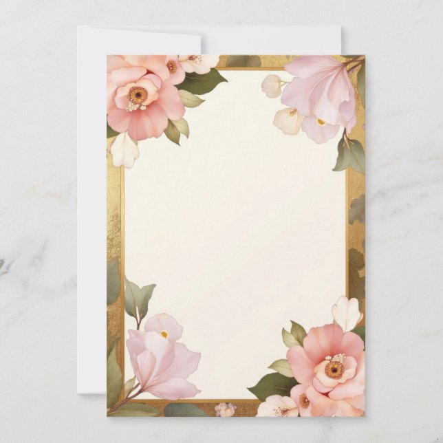 Diseño de tarjeta de invitación PREMIUM (Anverso)