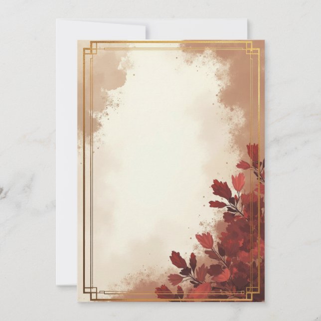 Diseño de Tarjeta de Invitación PREMIUM (Anverso)