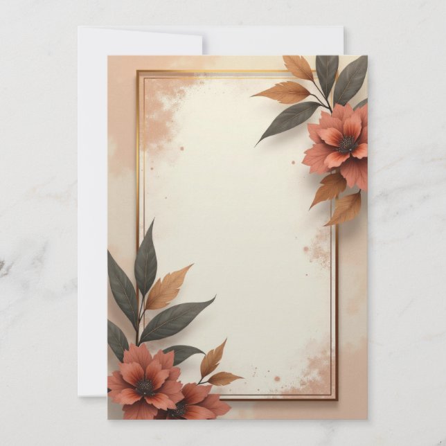 Diseño de Tarjeta de Invitación PREMIUM (Anverso)