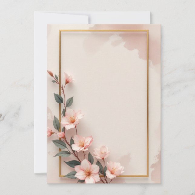 Diseño de Tarjeta de Invitación PREMIUM (Anverso)