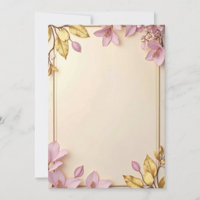 Diseño de tarjeta de invitación PREMIUM (Anverso)