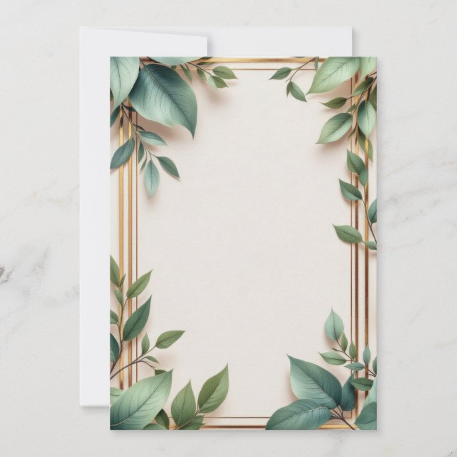 Diseño de tarjeta de invitación PREMIUM (Anverso)