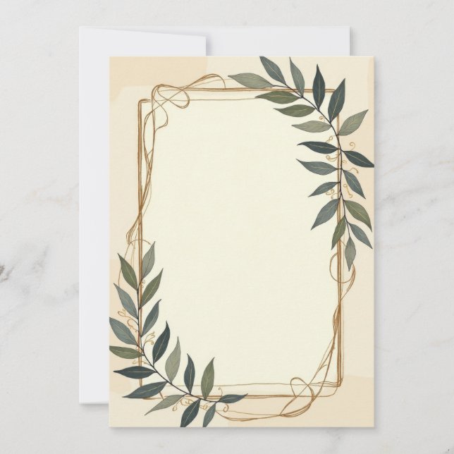 Diseño de tarjeta de invitación PREMIUM (Anverso)