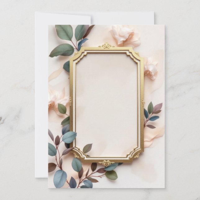 Diseño de Tarjeta de Invitación PREMIUM (Anverso)