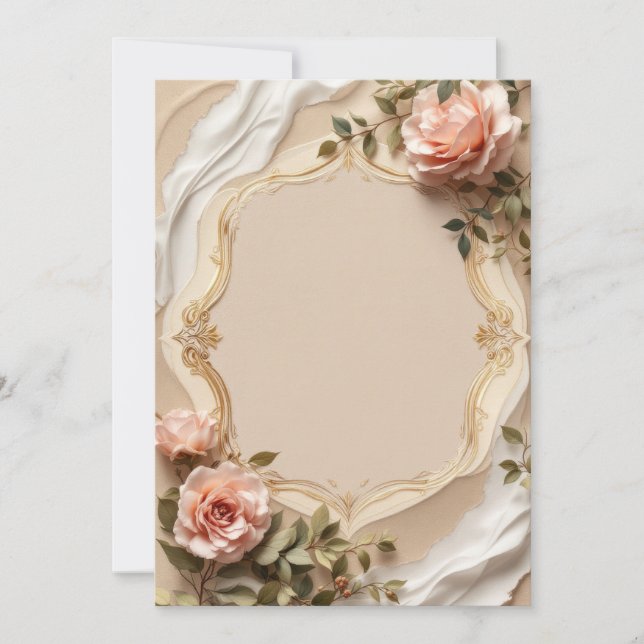 Diseño de Tarjeta de Invitación PREMIUM (Anverso)