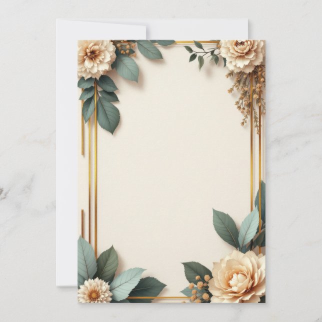 Diseño de Tarjeta de Invitación PREMIUM (Anverso)