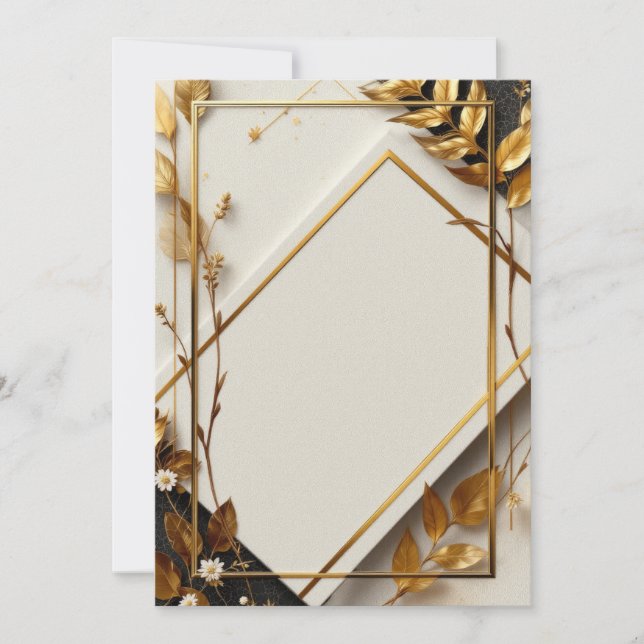 Diseño de Tarjeta de Invitación PREMIUM (Anverso)