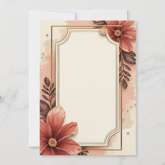 Diseño de Tarjeta de Invitación PREMIUM (Anverso)