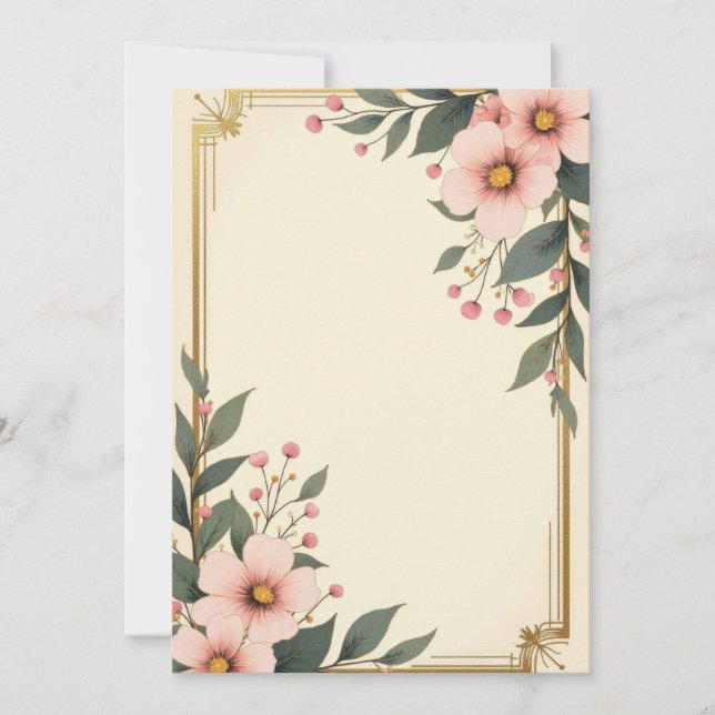 Diseño de tarjeta de invitación PREMIUM (Anverso)