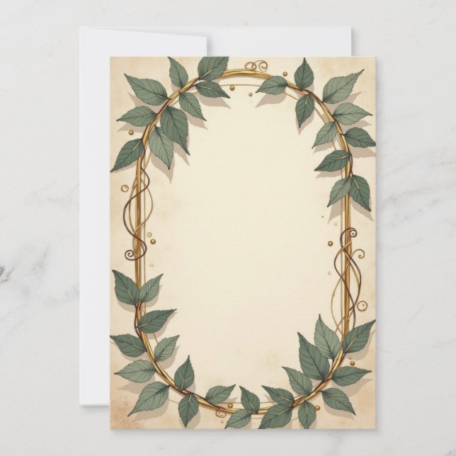 Diseño de Tarjeta de Invitación PREMIUM (Anverso)