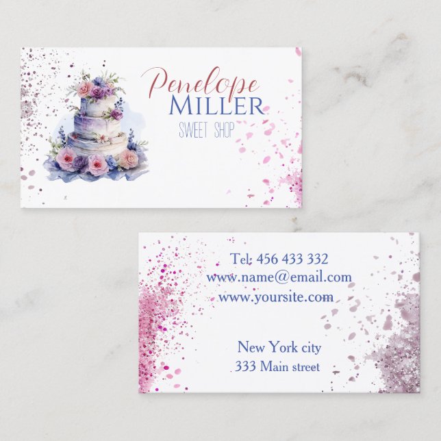 diseño de tarjeta de negocios para tu tienda de pr (Anverso / Reverso)