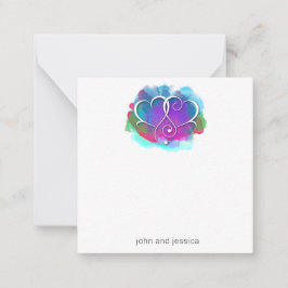 Diseño de tarjeta de nota I Love You