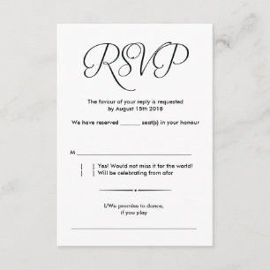 diseño de tarjeta de respuesta de boda rústica mod