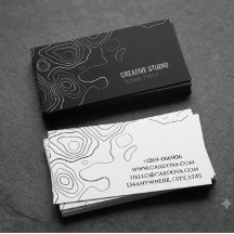 Diseño de Tarjeta de Visita Creativa Topográfica M