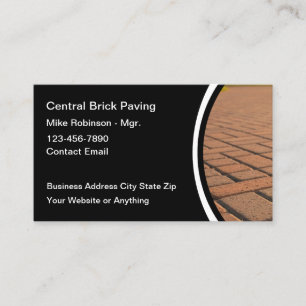 Diseño de Tarjeta de Visita de Pavimentadores de L