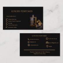Diseño de Tarjeta de Visita para Negocio de Perfum