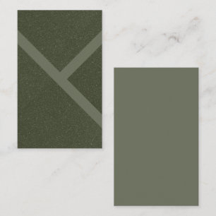 Diseño de tarjeta de visita verde Diagonal Moss pa