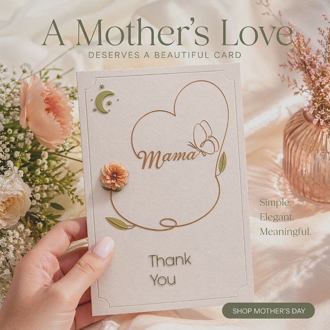 Diseño de tarjeta elegante para el Día de la Madre (Subido por el creador)