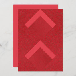 Diseño de tarjeta personalizable Chevron Rojo