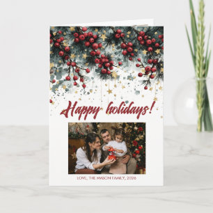 Diseño de Tarjeta Personalizada de Felices Fiestas