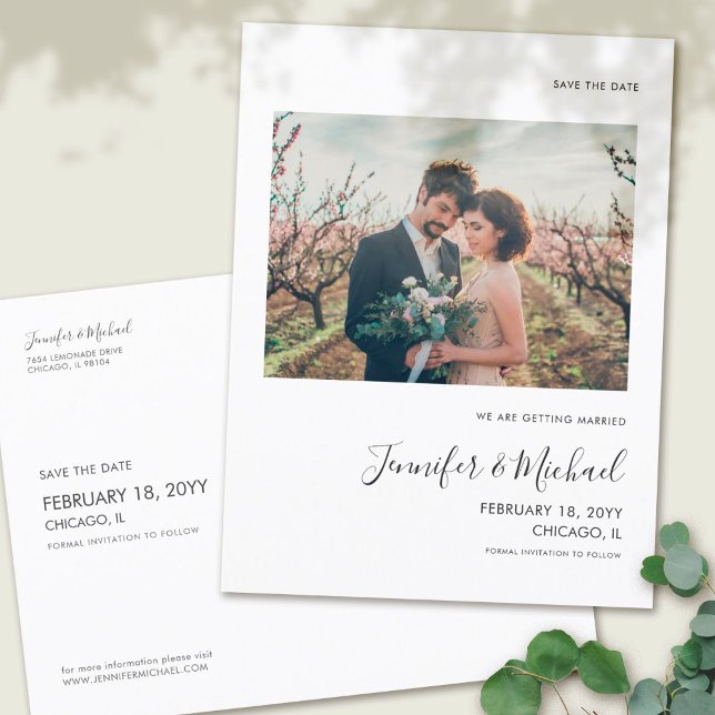 Diseño de tarjeta postal de fecha de guardado de f (Subido por el creador)