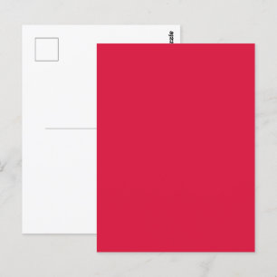 Diseño de tarjeta postal personalizada Rojo Carmes