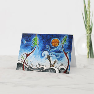 Diseño de tarjetas de felicitación de arte origina