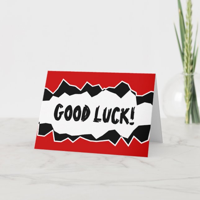 Diseño de tarjetas de felicitación de buena suerte (Anverso)