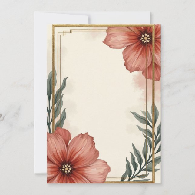 Diseño de tarjetas de invitación (Anverso)