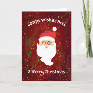 Diseño de tarjetas de Navidades Santa