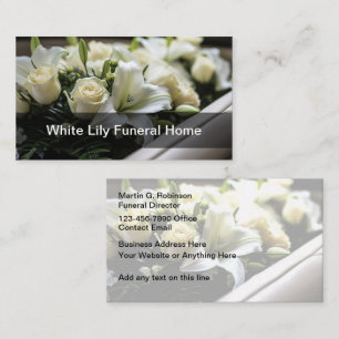 Diseño de Tarjetas de Presentación de Funeraria Fl