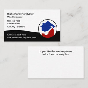 Diseño de tarjetas de presentación modernas Handym