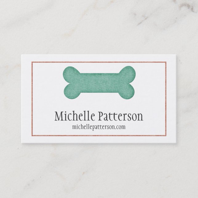 Diseño de tarjetas de presentación para perros con (Anverso)