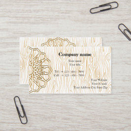 Diseño de tarjetas de visita artesanal para trabaj