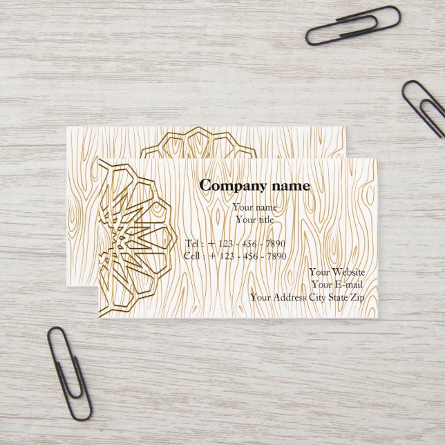 Diseño de tarjetas de visita artesanal para trabaj (Anverso/Reverso In Situ)
