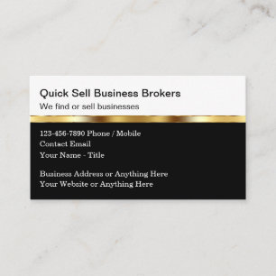 Diseño de tarjetas de visita de Business Broker