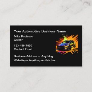 Diseño de Tarjetas de Visita de Cool Automotive Se