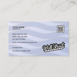 Diseño de tarjetas de visita de ondas geométricas
