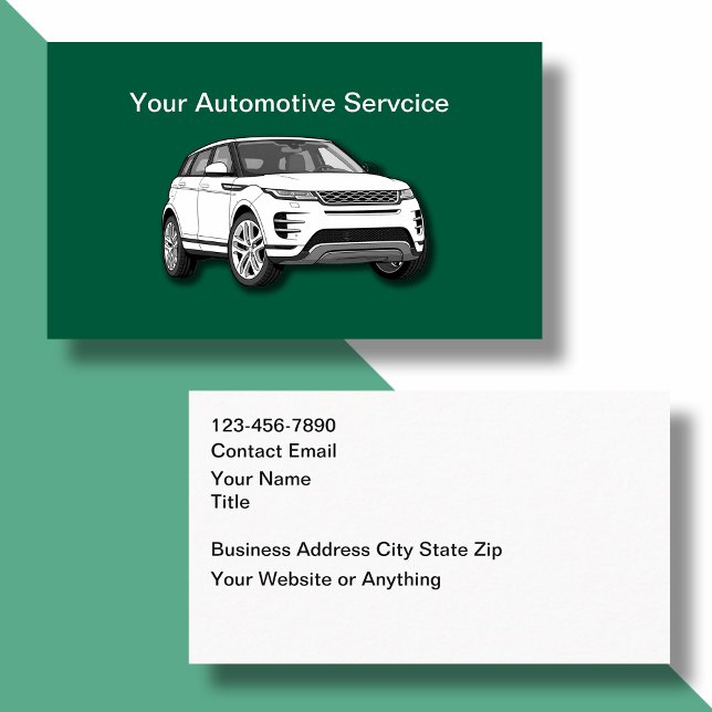 Diseño de Tarjetas de Visita de Servicios Automotr (Subido por el creador)