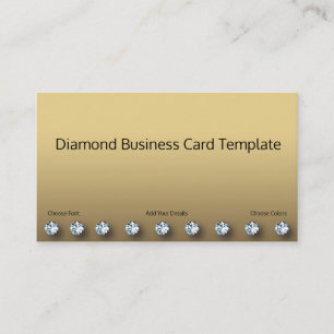 Diseño de tarjetas de visita Gold y Diamond
