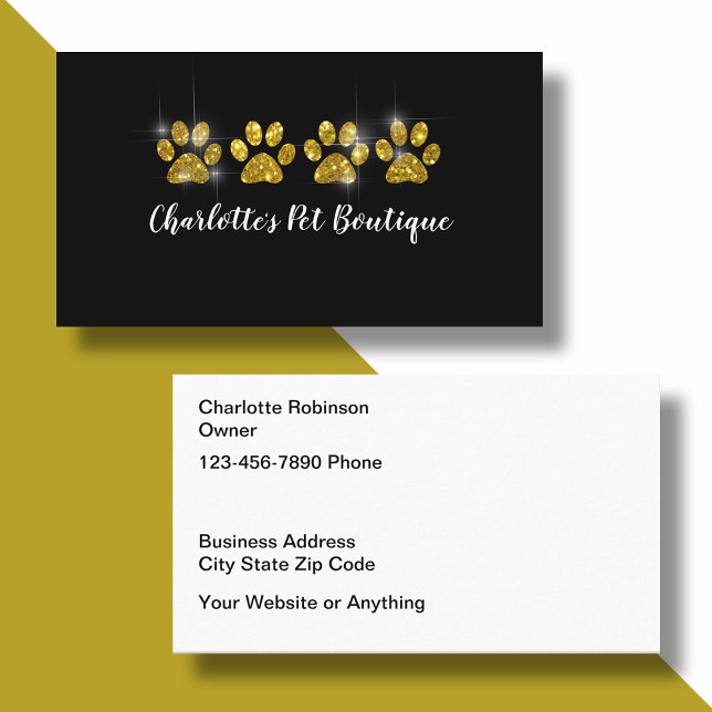 Diseño de tarjetas de visita Mascota Boutique (Subido por el creador)