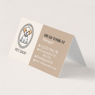 Diseño de tarjetas de visita para Mascotas de colo