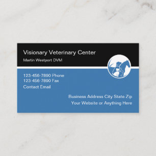 Diseño de tarjetas de visita para médicos veterina