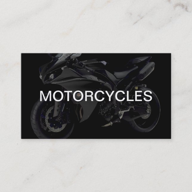 Diseño de tarjetas de visita para motocicletas (Anverso)