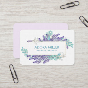Diseño de tarjetas de visita profesional Lavender