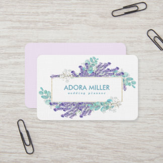 Diseño de tarjetas de visita profesional Lavender